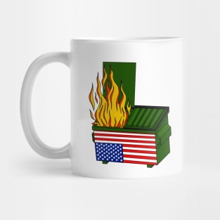 Dumpster fire USA Mug